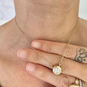 1 carat diamond necklace